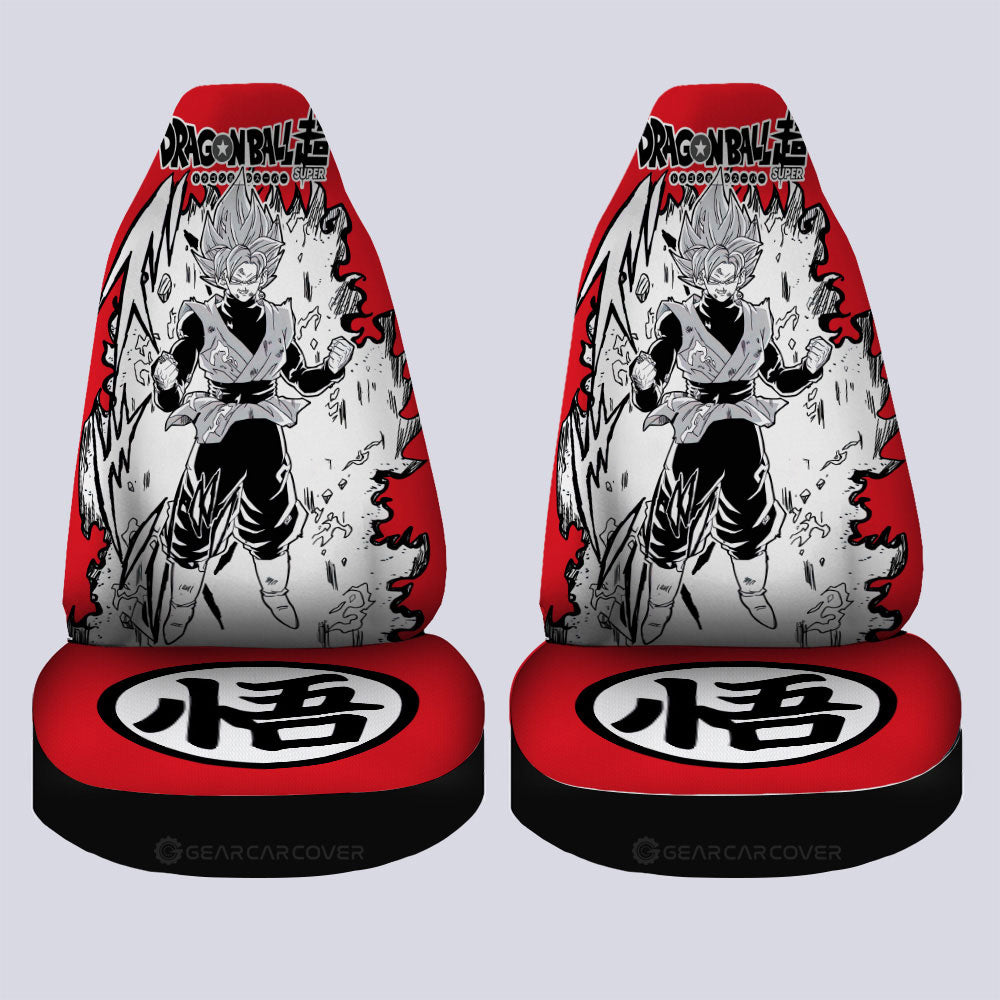 Goku Black Rose Anime Car Seat Covers Custom Accessories Manga Style - Gearcarcover - 4