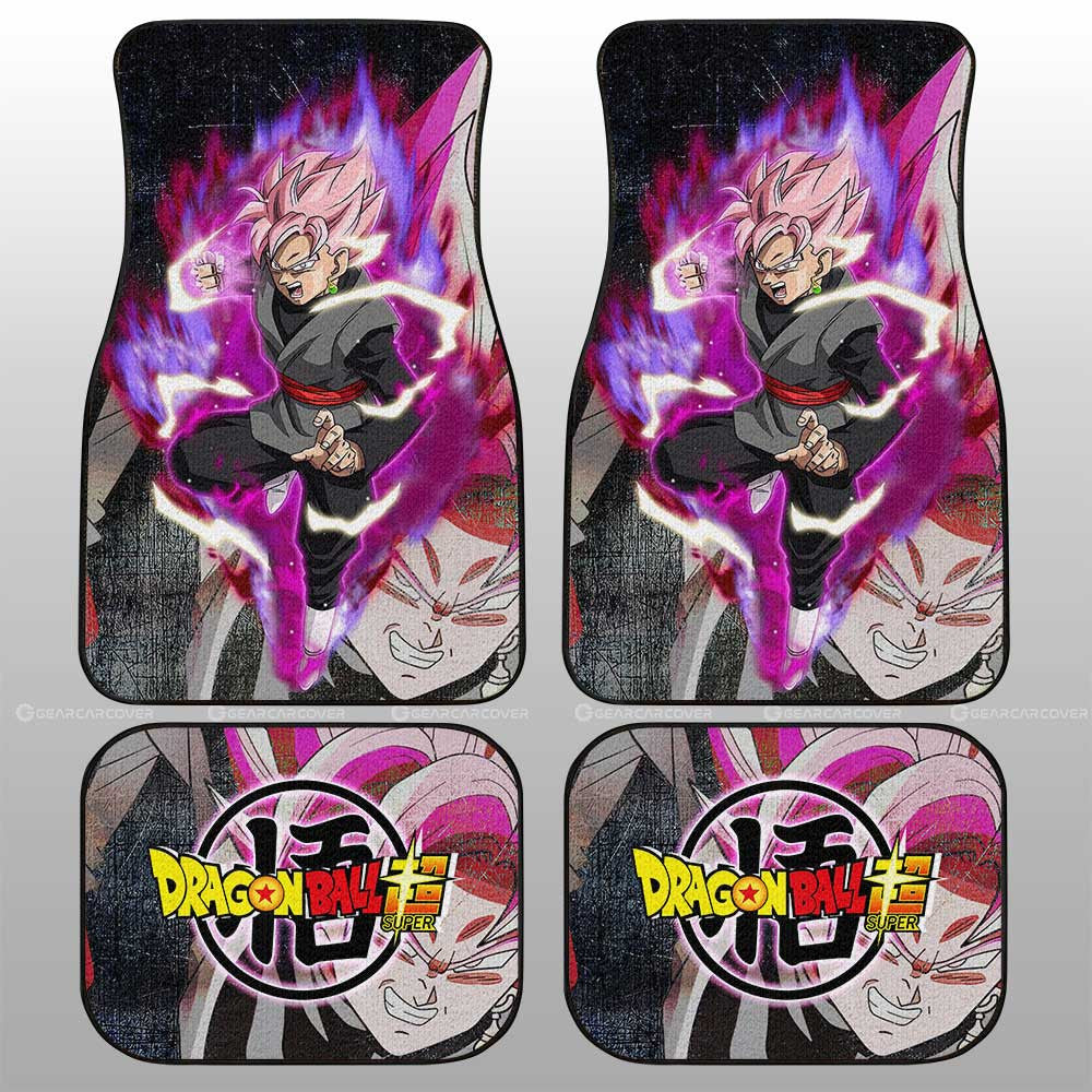 Goku Black Rose Car Floor Mats Custom Dragon Ball Anime Car Accessories - Gearcarcover - 1