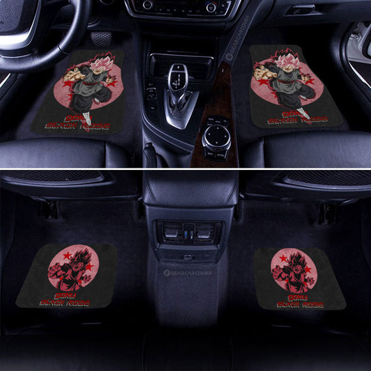 Goku Black Rose Car Floor Mats Custom Dragon Ball Anime Car Accessories - Gearcarcover - 2