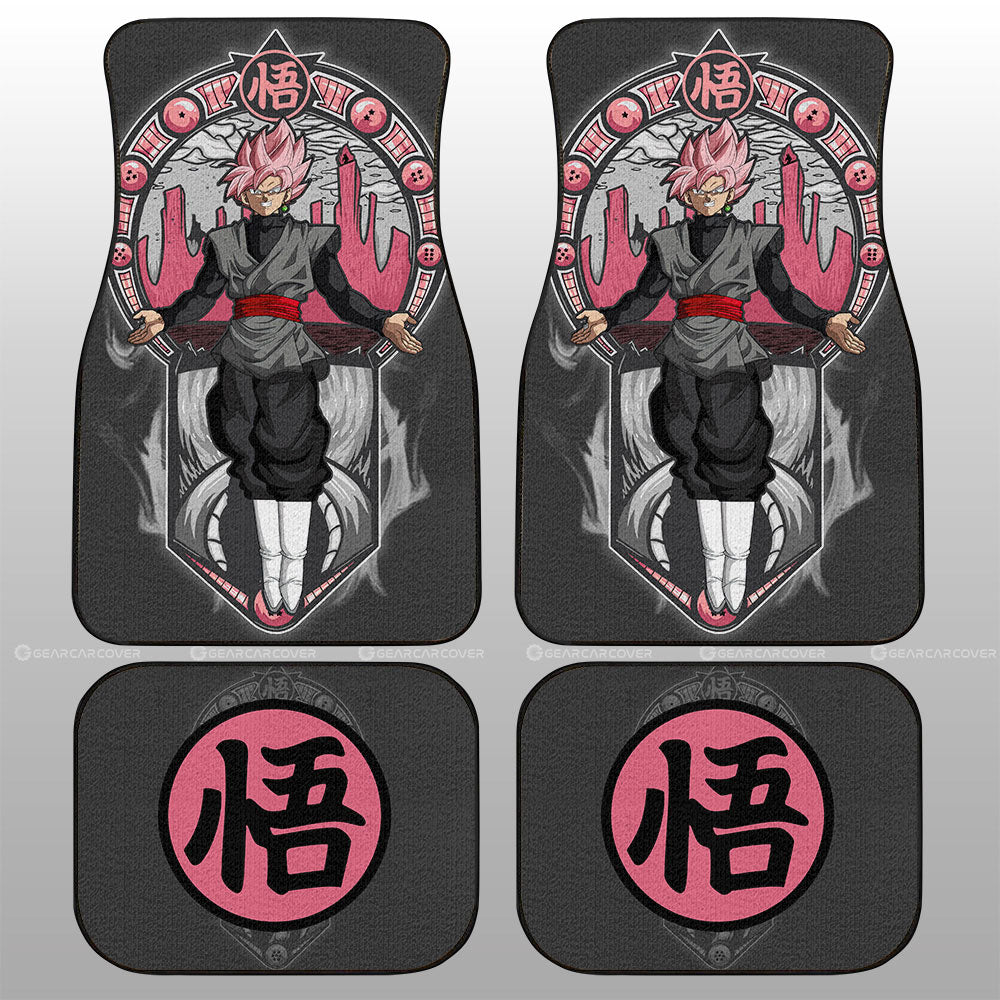Goku Black Rose Car Floor Mats Custom Dragon Ball Car Interior Accessories - Gearcarcover - 1