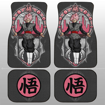 Goku Black Rose Car Floor Mats Custom Dragon Ball Car Interior Accessories - Gearcarcover - 1