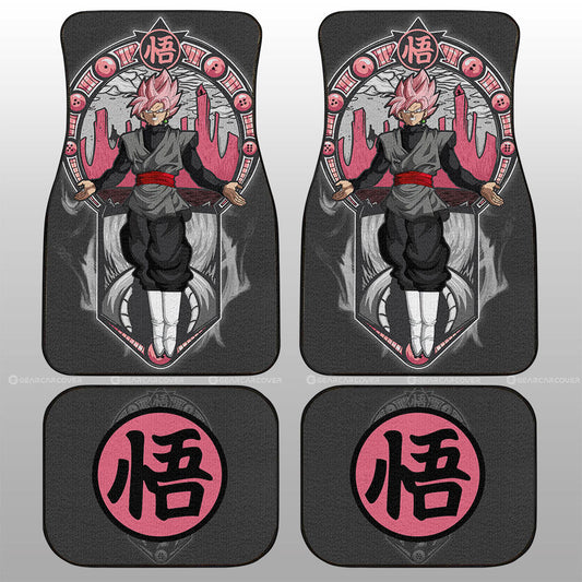 Goku Black Rose Car Floor Mats Custom Dragon Ball Car Interior Accessories - Gearcarcover - 1