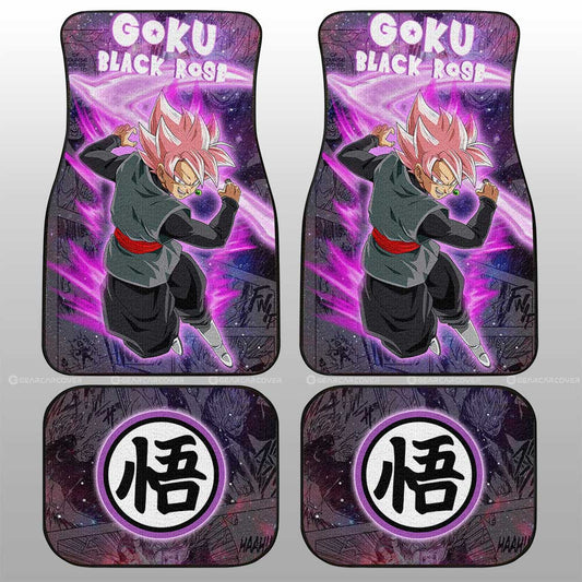 Goku Black Rose Car Floor Mats Custom Galaxy Style Dragon Ball Anime Car Accessories - Gearcarcover - 2