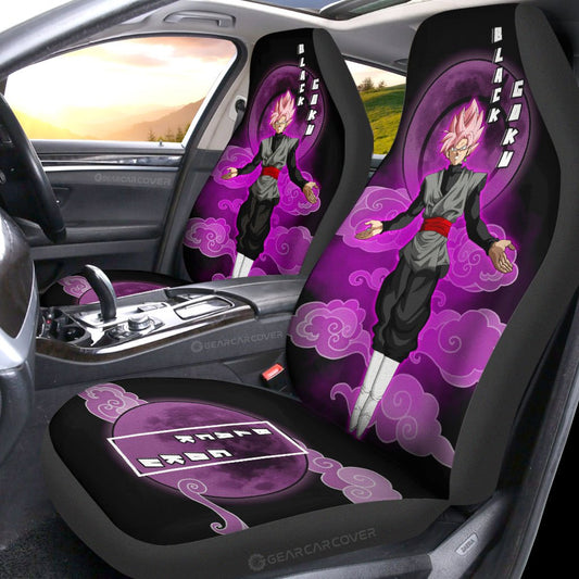 Goku Black Rose Car Seat Covers Custom Anime Dragon Ball Car Accessories - Gearcarcover - 2