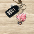 Goku Black Rose Keychain Custom Dragon Ball Anime Car Accessories - Gearcarcover - 1