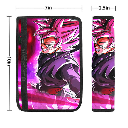 Goku Black Rose Seat Belt Covers Custom Dragon Ball Anime Car Accessories - Gearcarcover - 1