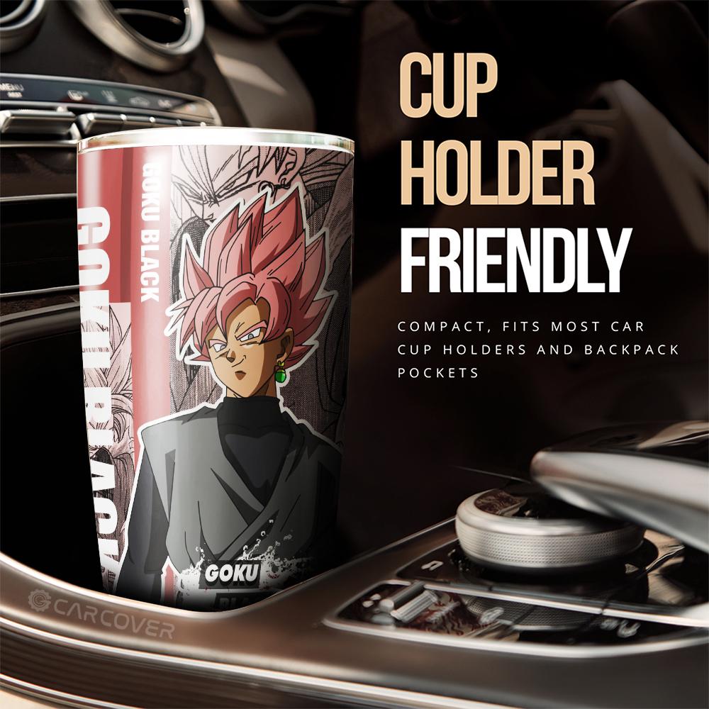 Goku Black Tumbler Cup Custom Anime Dragon Ball Car Accessories - Gearcarcover - 2