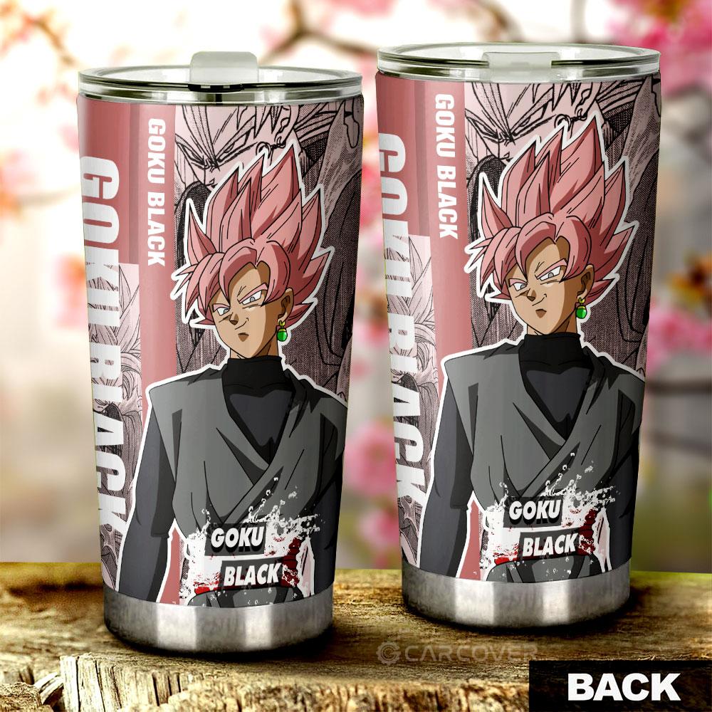 Goku Black Tumbler Cup Custom Anime Dragon Ball Car Accessories - Gearcarcover - 3