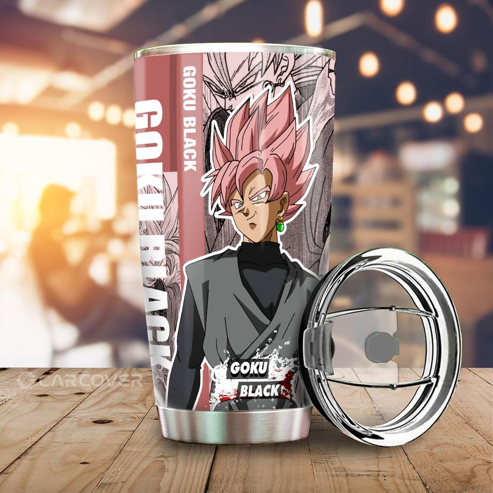 Goku Black Tumbler Cup Custom Anime Dragon Ball Car Accessories - Gearcarcover - 1