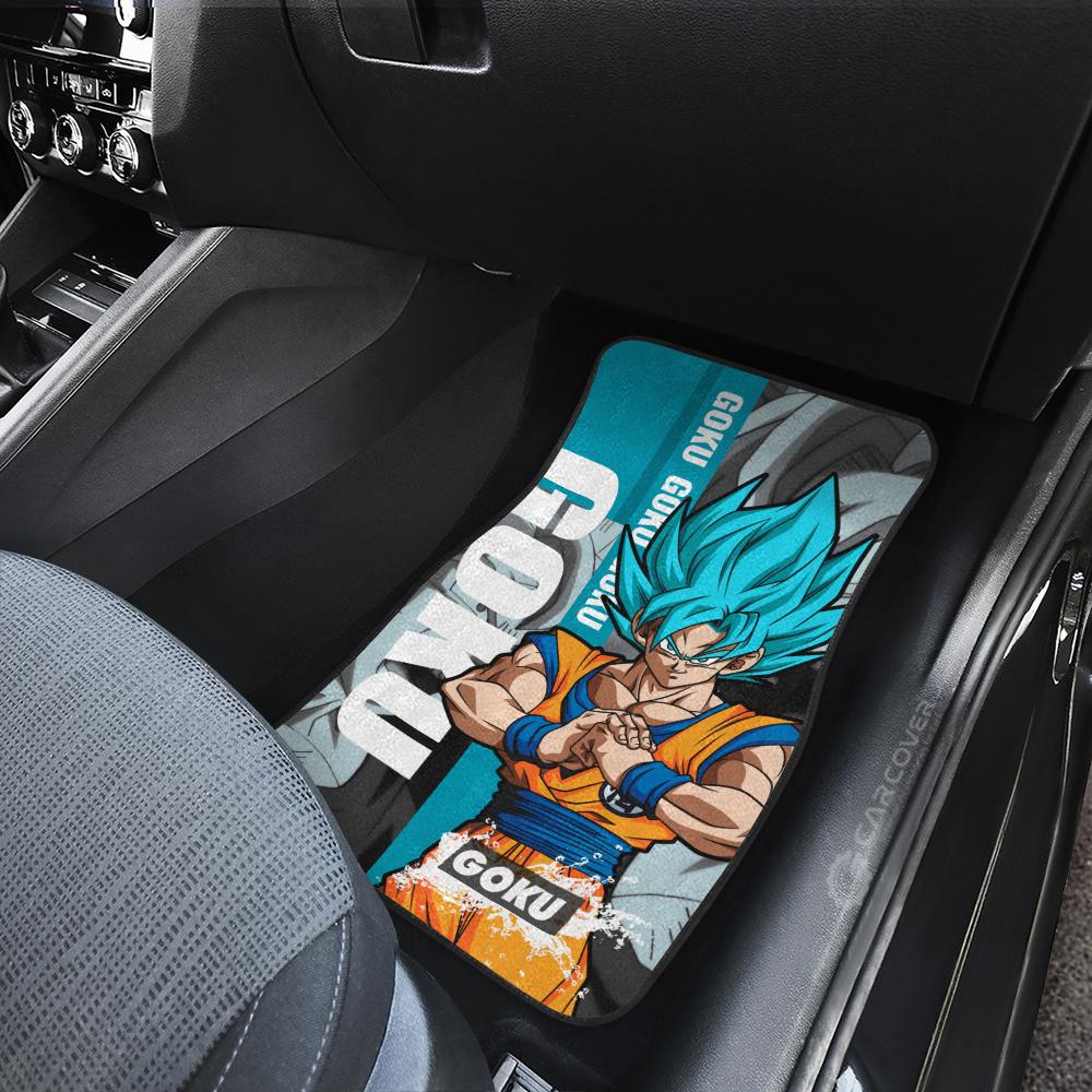 Goku Blue Car Floor Mats Custom Anime Dragon Ball Car Accessories - Gearcarcover - 4