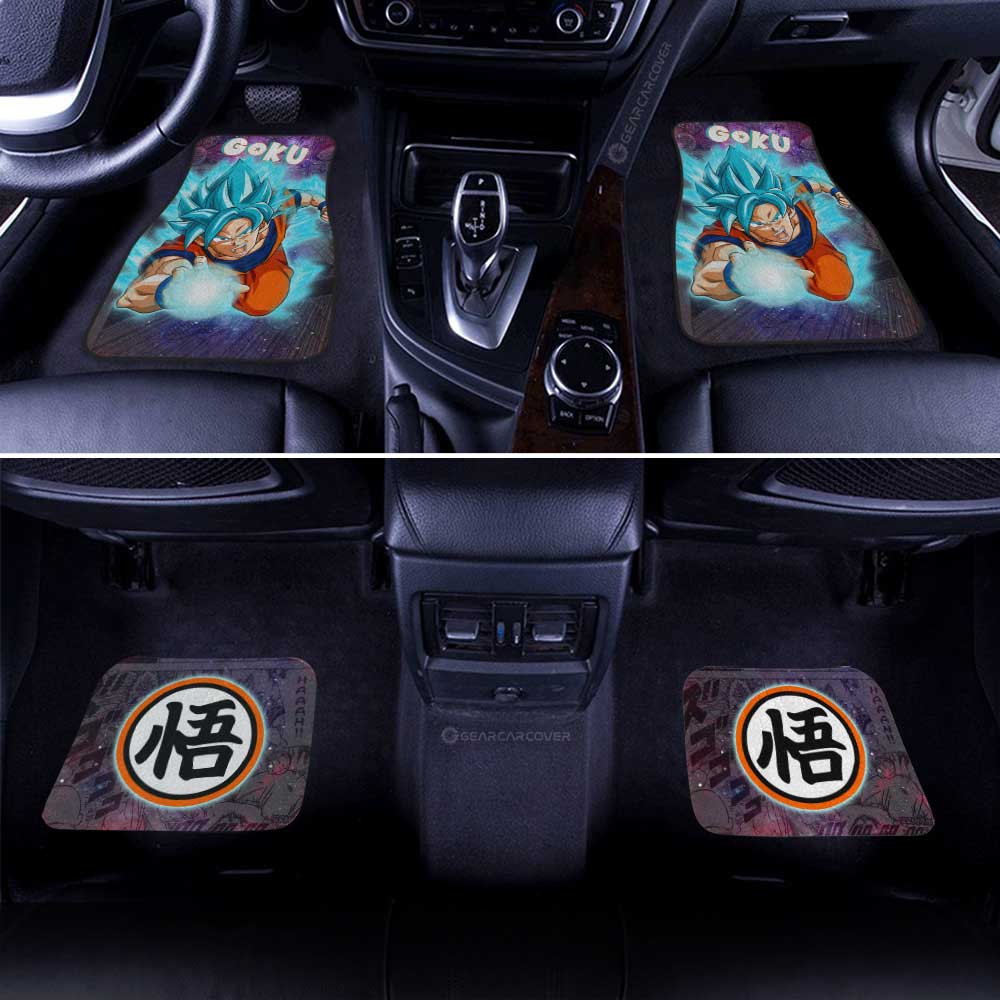 Goku Blue Car Floor Mats Custom Galaxy Style Dragon Ball Anime Car Accessories - Gearcarcover - 3