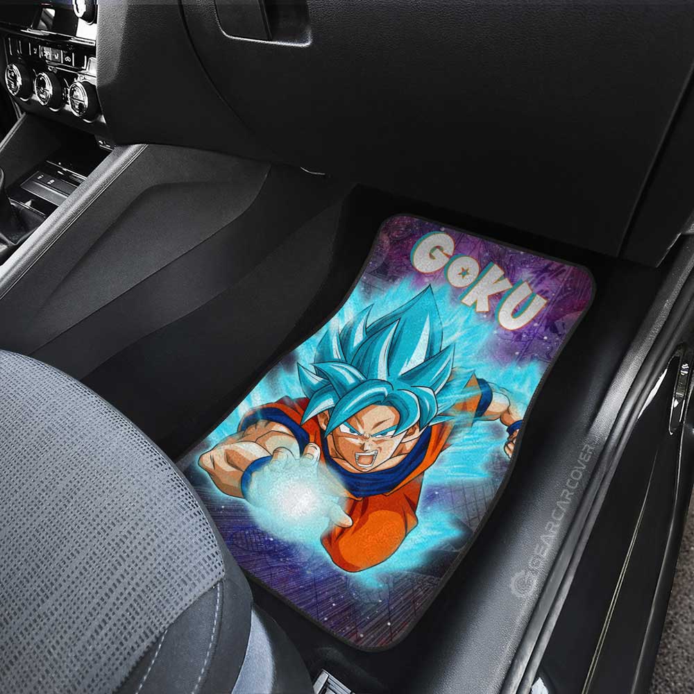 Goku Blue Car Floor Mats Custom Galaxy Style Dragon Ball Anime Car Accessories - Gearcarcover - 4