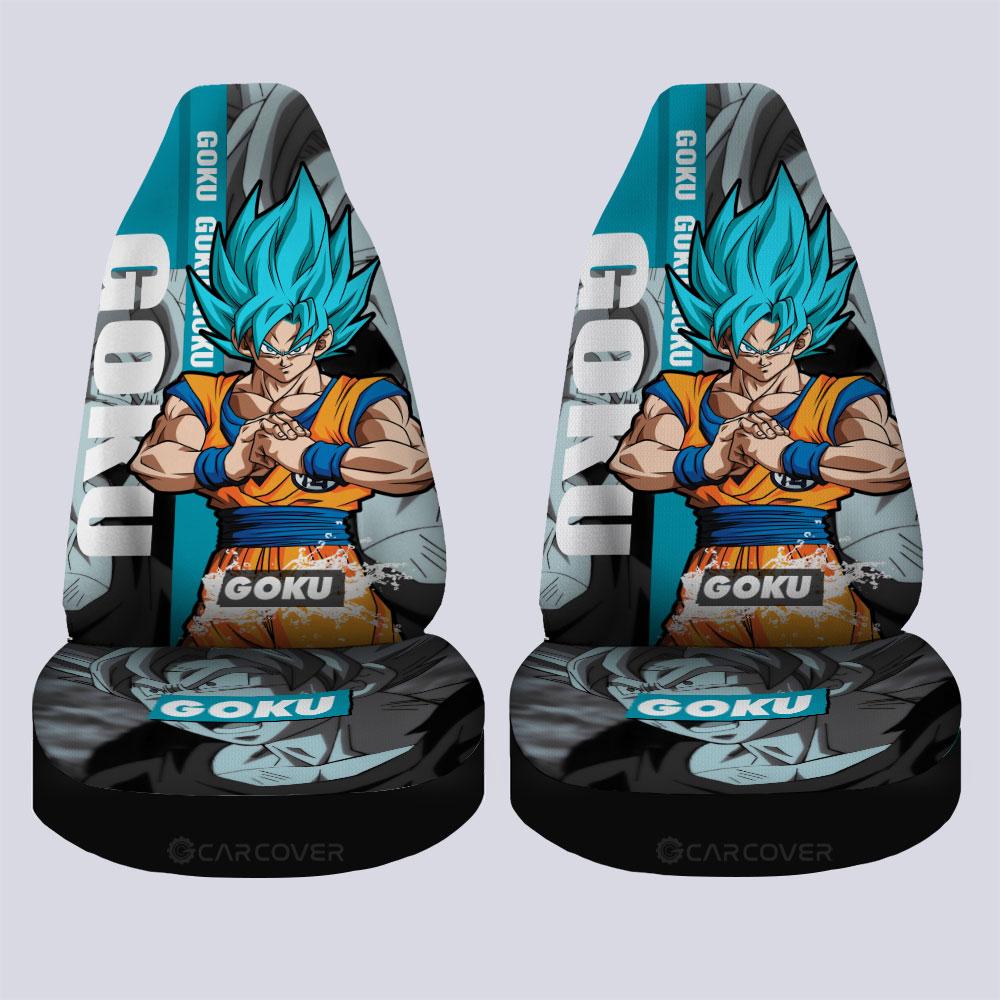 Goku Blue Car Seat Covers Custom Anime Dragon Ball Car Accessories - Gearcarcover - 4