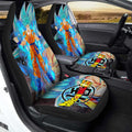 Goku Blue Car Seat Covers Custom Dragon Ball Anime Car Accessories - Gearcarcover - 3