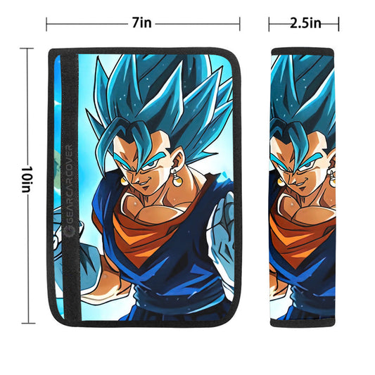 Goku Blue Seat Belt Covers Custom Dragon Ball Anime Car Accessories - Gearcarcover - 1