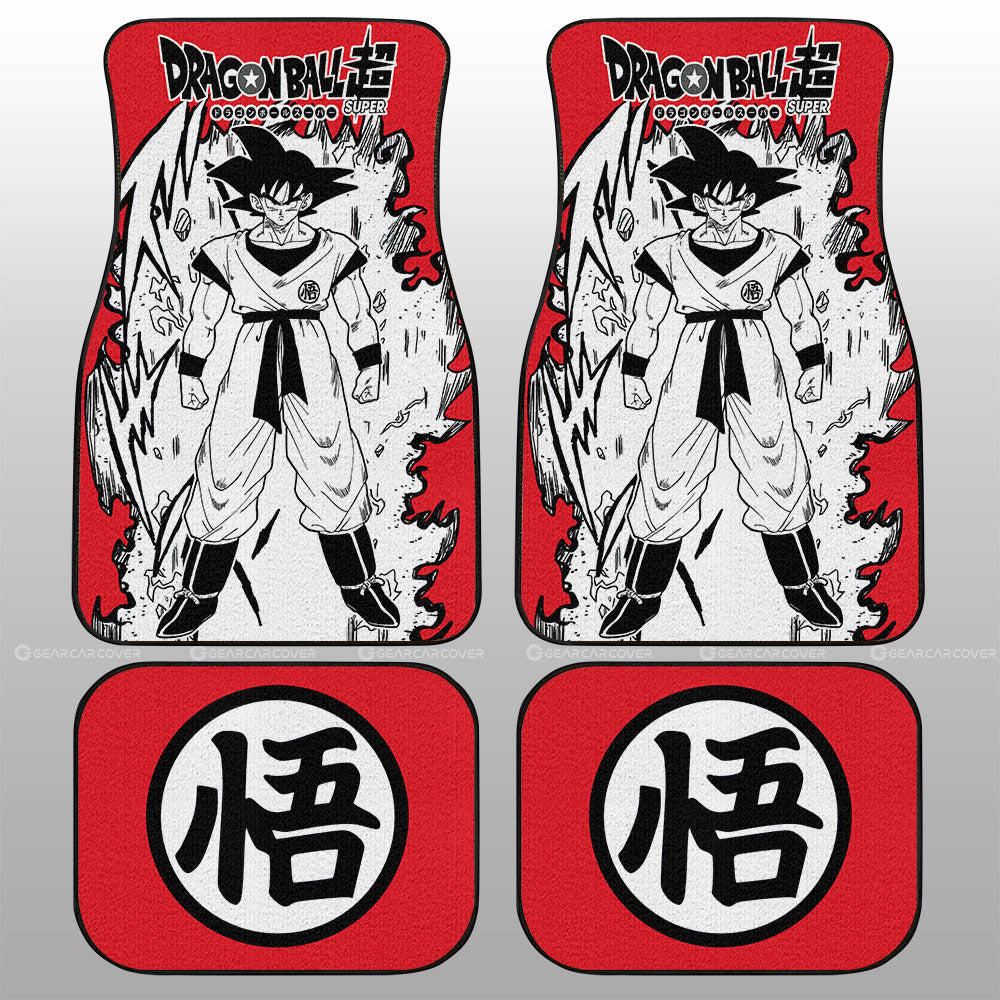 Goku Car Floor Mats Custom Dragon Ball Anime Car Accessories Manga Style For Fans - Gearcarcover - 2