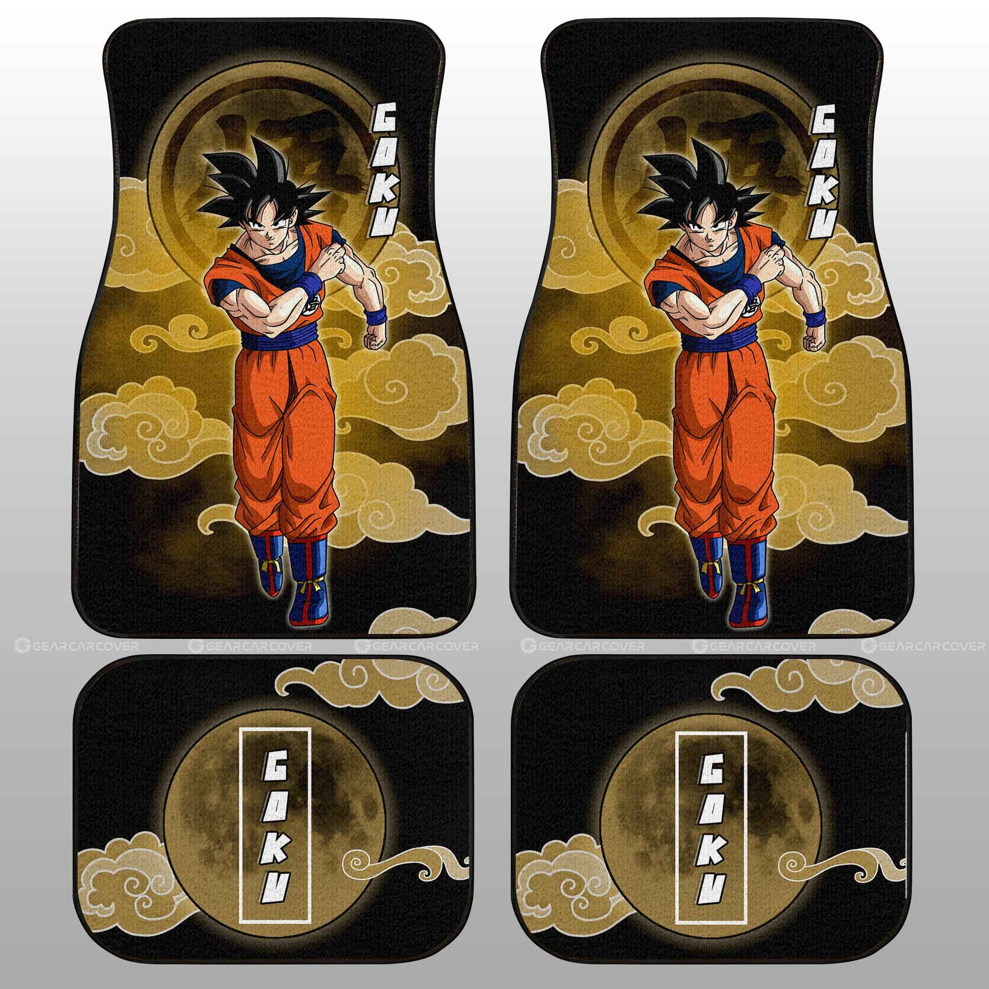 Goku Car Floor Mats Custom Dragon Ball Anime Car Interior Accessories - Gearcarcover - 2