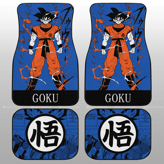 Goku Car Floor Mats Custom Dragon Ball Anime Manga Color Style - Gearcarcover - 2