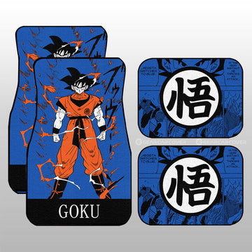 Goku Car Floor Mats Custom Dragon Ball Anime Manga Color Style - Gearcarcover - 1