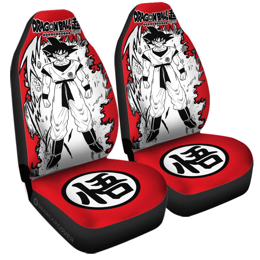 Goku Car Seat Covers Custom Dragon Ball Anime Car Accessories Manga Style For Fans - Gearcarcover - 3