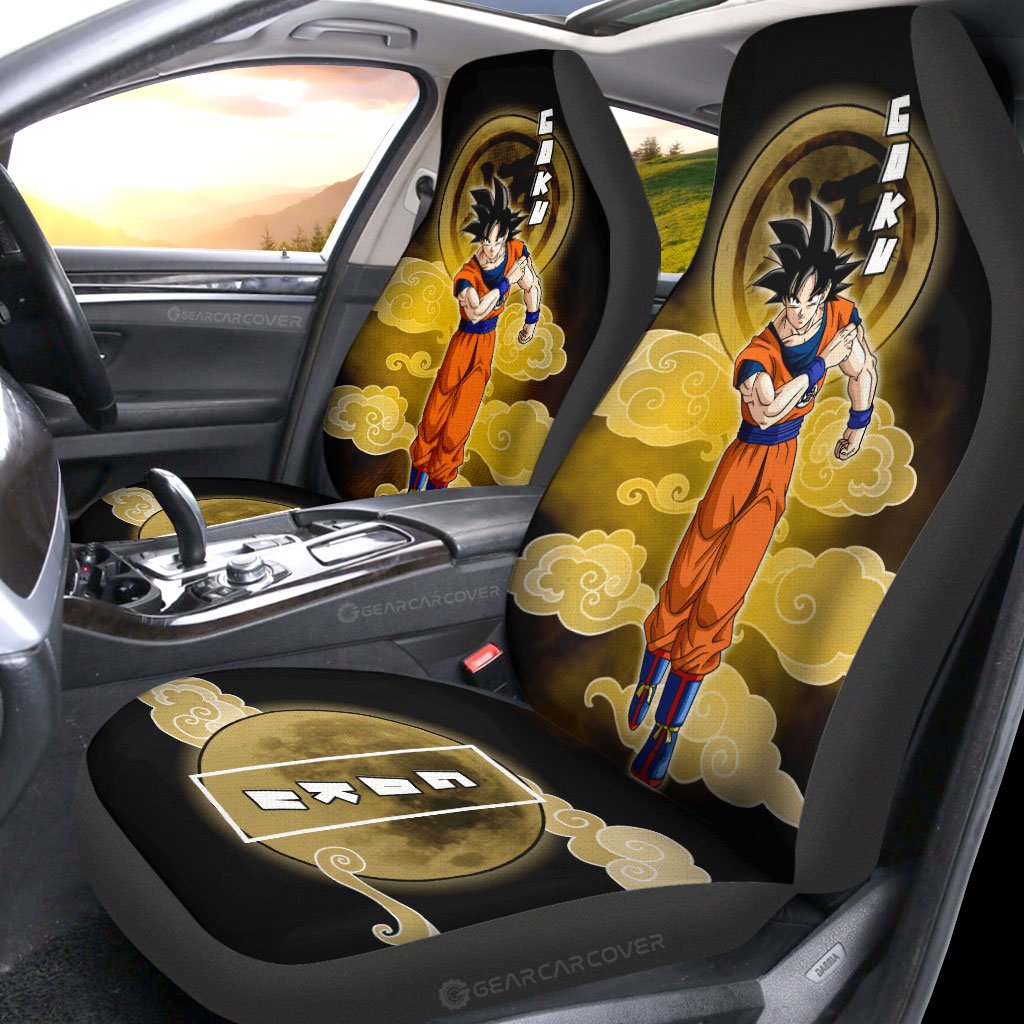 Goku Car Seat Covers Custom Dragon Ball Anime Car Interior Accessories - Gearcarcover - 2