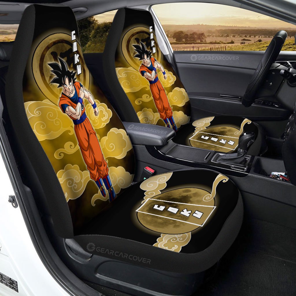 Goku Car Seat Covers Custom Dragon Ball Anime Car Interior Accessories - Gearcarcover - 1