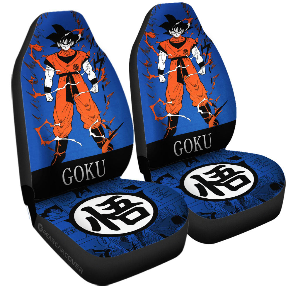 Goku Car Seat Covers Custom Dragon Ball Anime Manga Color Style - Gearcarcover - 3