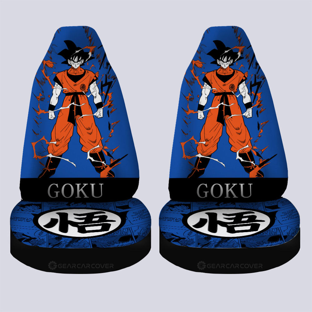 Goku Car Seat Covers Custom Dragon Ball Anime Manga Color Style - Gearcarcover - 4