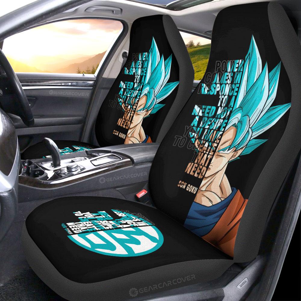 Goku Car Seat Covers Custom Gift For Dragon Ball Anime Fans - Gearcarcover - 2