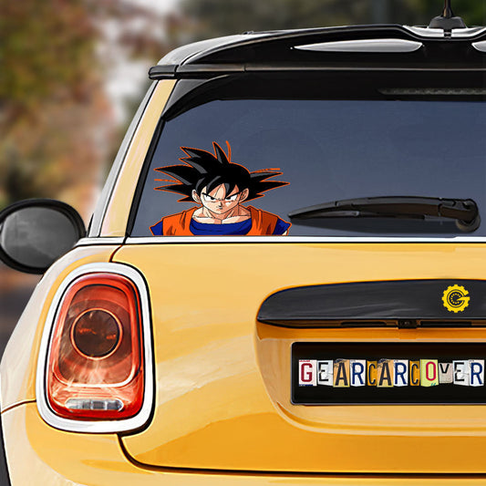 Goku Car Sticker Custom Dragon Ball Anime Car Accessories - Gearcarcover - 1
