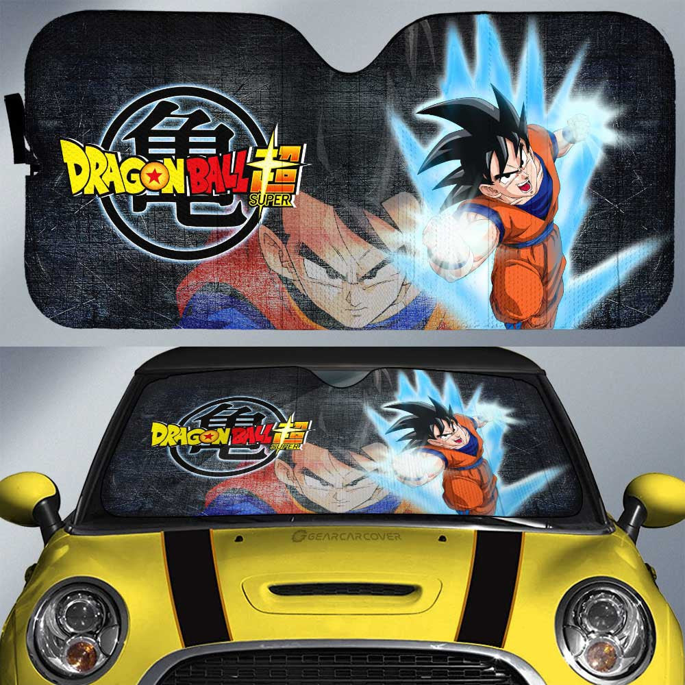 Goku Car Sunshade Custom Dragon Ball Anime Car Interior Accessories - Gearcarcover - 1