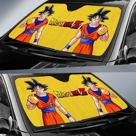 Goku Car Sunshade Custom Dragon Ball Anime - Gearcarcover - 2