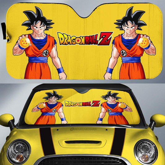 Goku Car Sunshade Custom Dragon Ball Anime - Gearcarcover - 1
