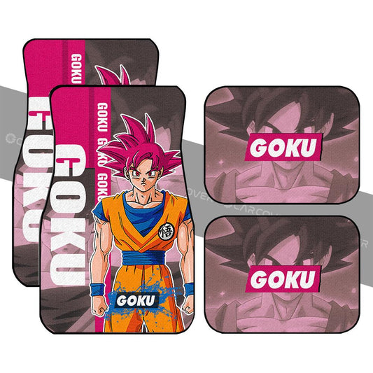 Goku God Car Floor Mats Custom Dragon Ball Anime Car Accessories - Gearcarcover - 1