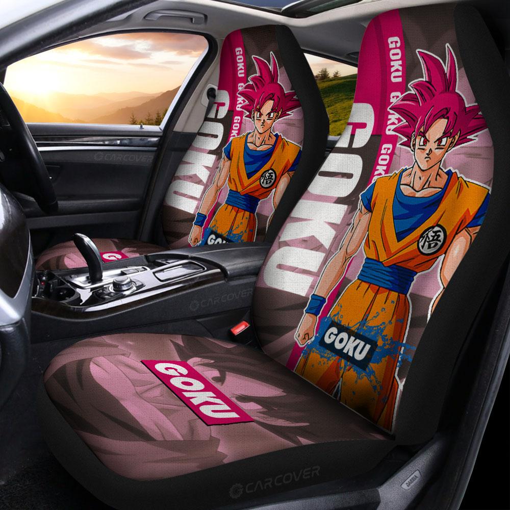 Goku God Car Seat Covers Custom Dragon Ball Anime Car Accessories - Gearcarcover - 2