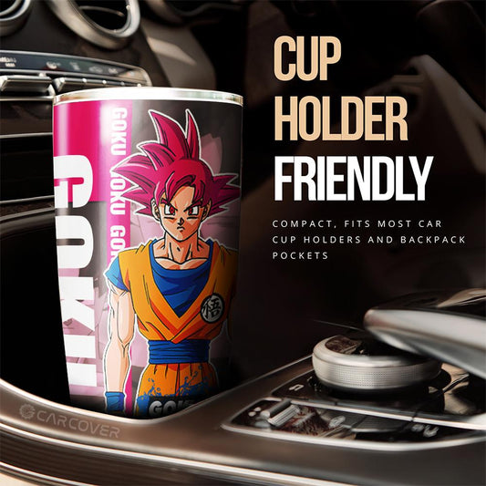 Goku God Tumbler Cup Custom Dragon Ball Anime Car Accessories - Gearcarcover - 2