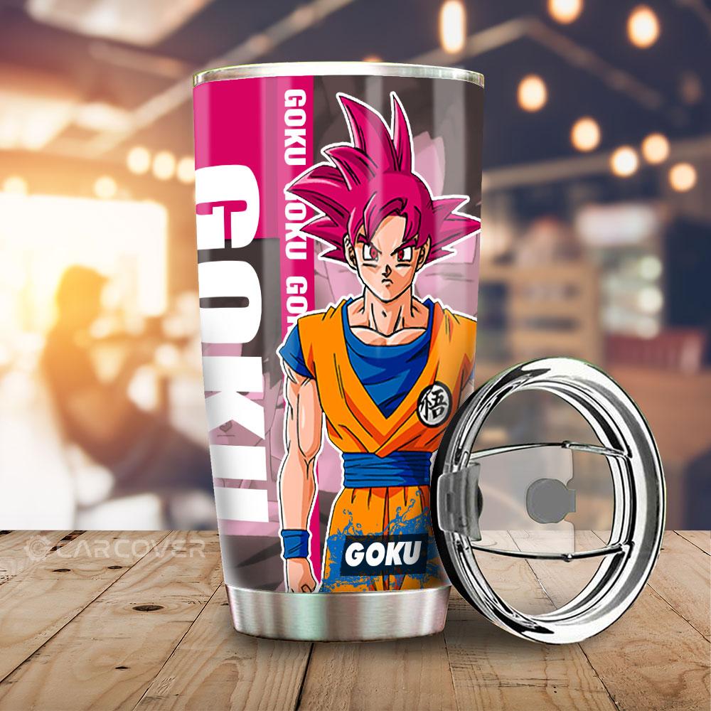 Goku God Tumbler Cup Custom Dragon Ball Anime Car Accessories - Gearcarcover - 1