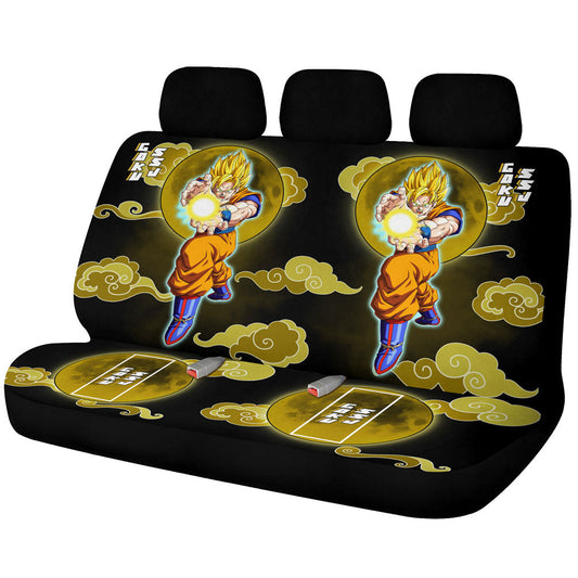 Goku SSJ Car Back Seat Covers Custom Dragon Ball Anime Car Accessories - Gearcarcover - 1