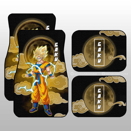 Goku SSJ Car Floor Mats Custom Anime Dragon Ball Car Accessories - Gearcarcover - 1