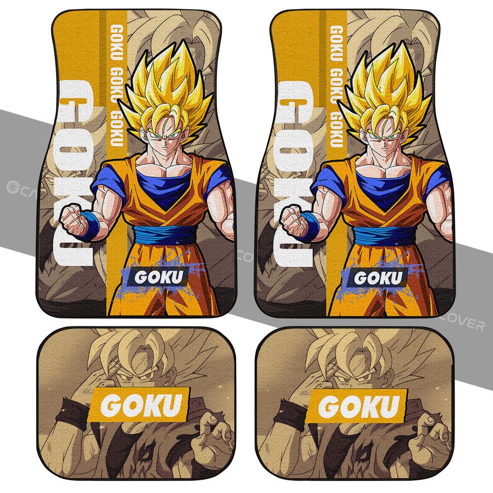 Goku SSJ Car Floor Mats Custom Dragon Ball Anime Car Accessories - Gearcarcover - 2