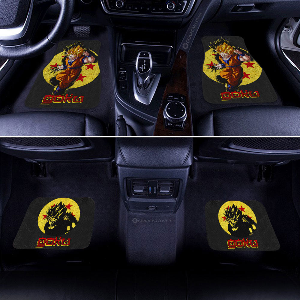 Goku SSJ Car Floor Mats Custom Dragon Ball Anime Car Accessories - Gearcarcover - 2