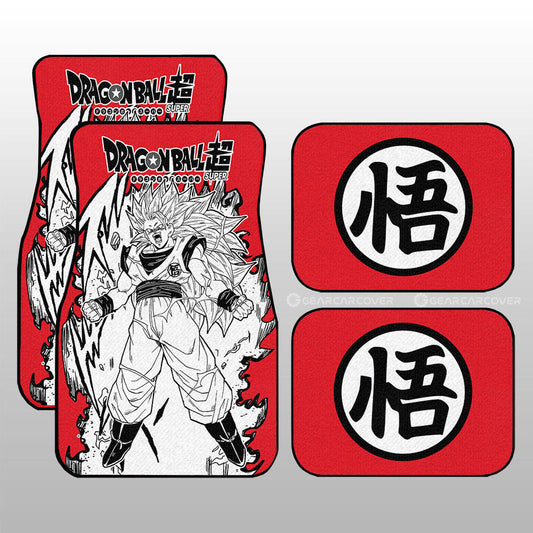 Goku SSJ Car Floor Mats Custom Dragon Ball Anime Car Accessories Manga Style For Fans - Gearcarcover - 1