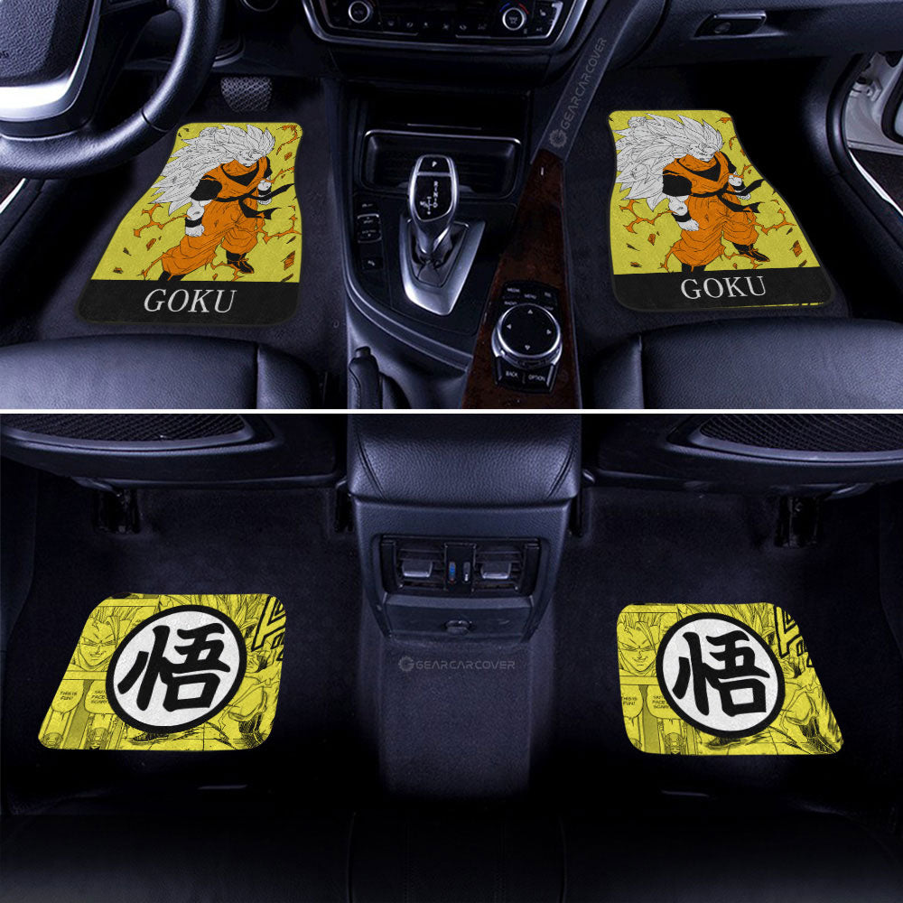 Goku SSJ Car Floor Mats Custom Dragon Ball Anime Manga Color Style - Gearcarcover - 3