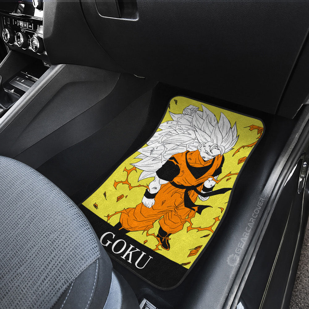 Goku SSJ Car Floor Mats Custom Dragon Ball Anime Manga Color Style - Gearcarcover - 4