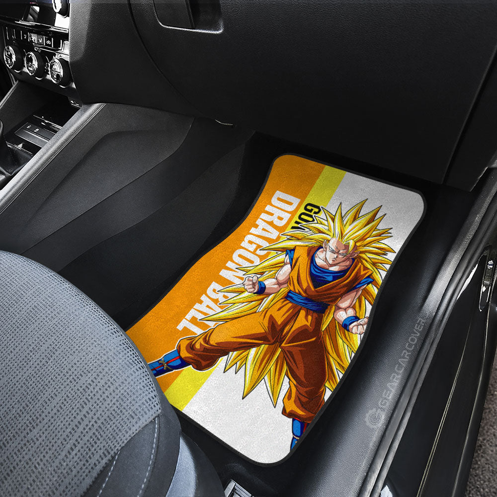 Goku SSJ Car Floor Mats Custom Dragon Ball Car Accessories For Anime Fans - Gearcarcover - 4