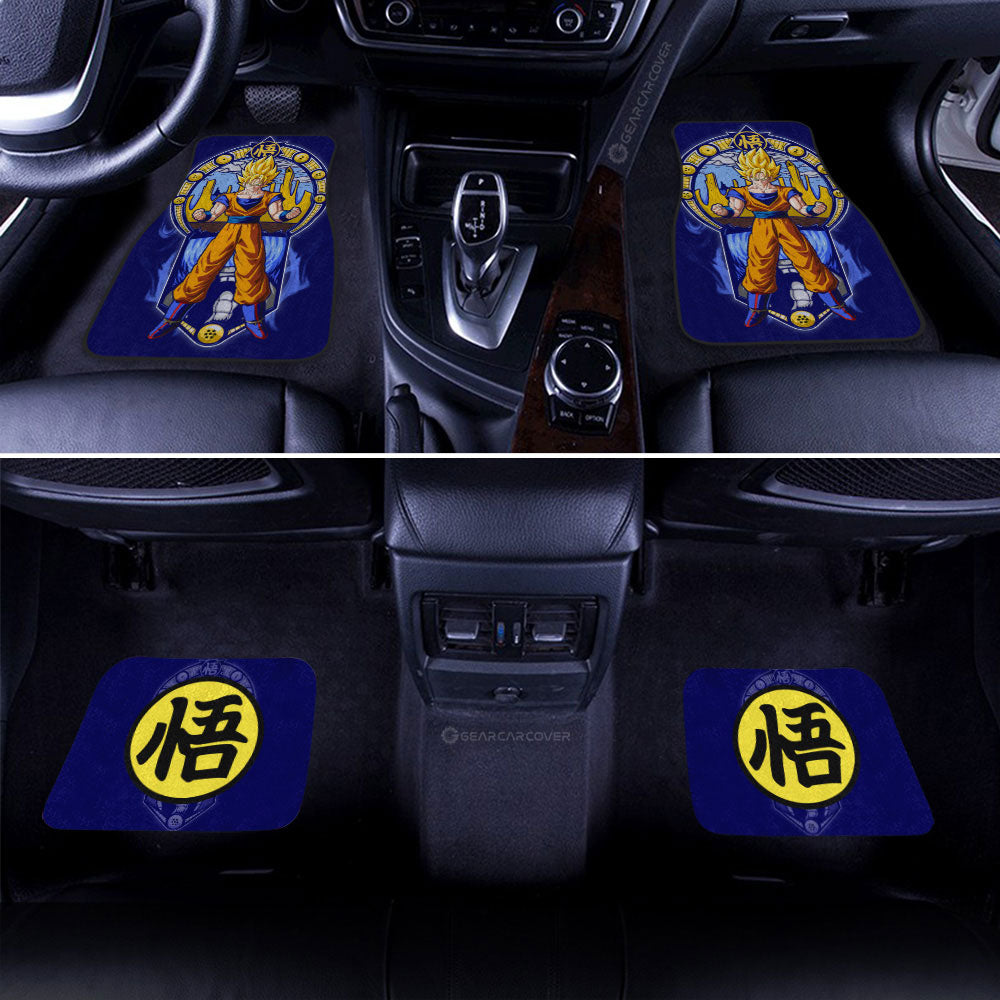 Goku SSJ Car Floor Mats Custom Dragon Ball Car Interior Accessories - Gearcarcover - 2