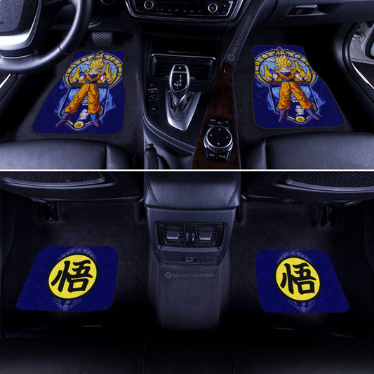 Goku SSJ Car Floor Mats Custom Dragon Ball Car Interior Accessories - Gearcarcover - 2