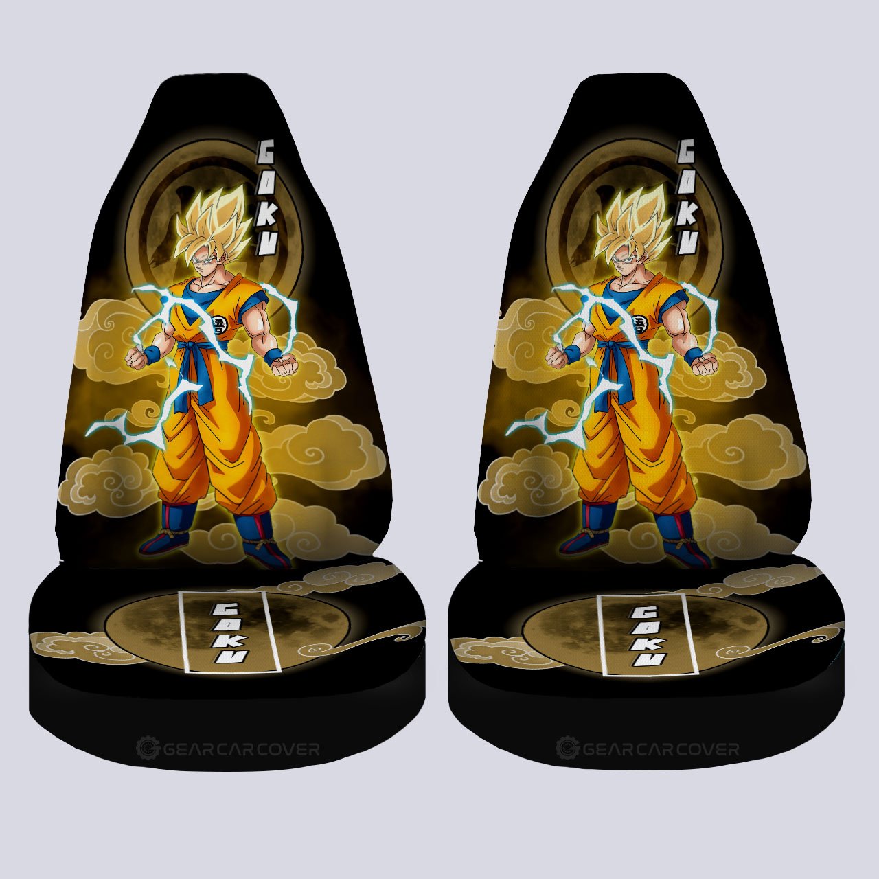 Goku SSJ Car Seat Covers Custom Anime Dragon Ball Car Accessories - Gearcarcover - 4