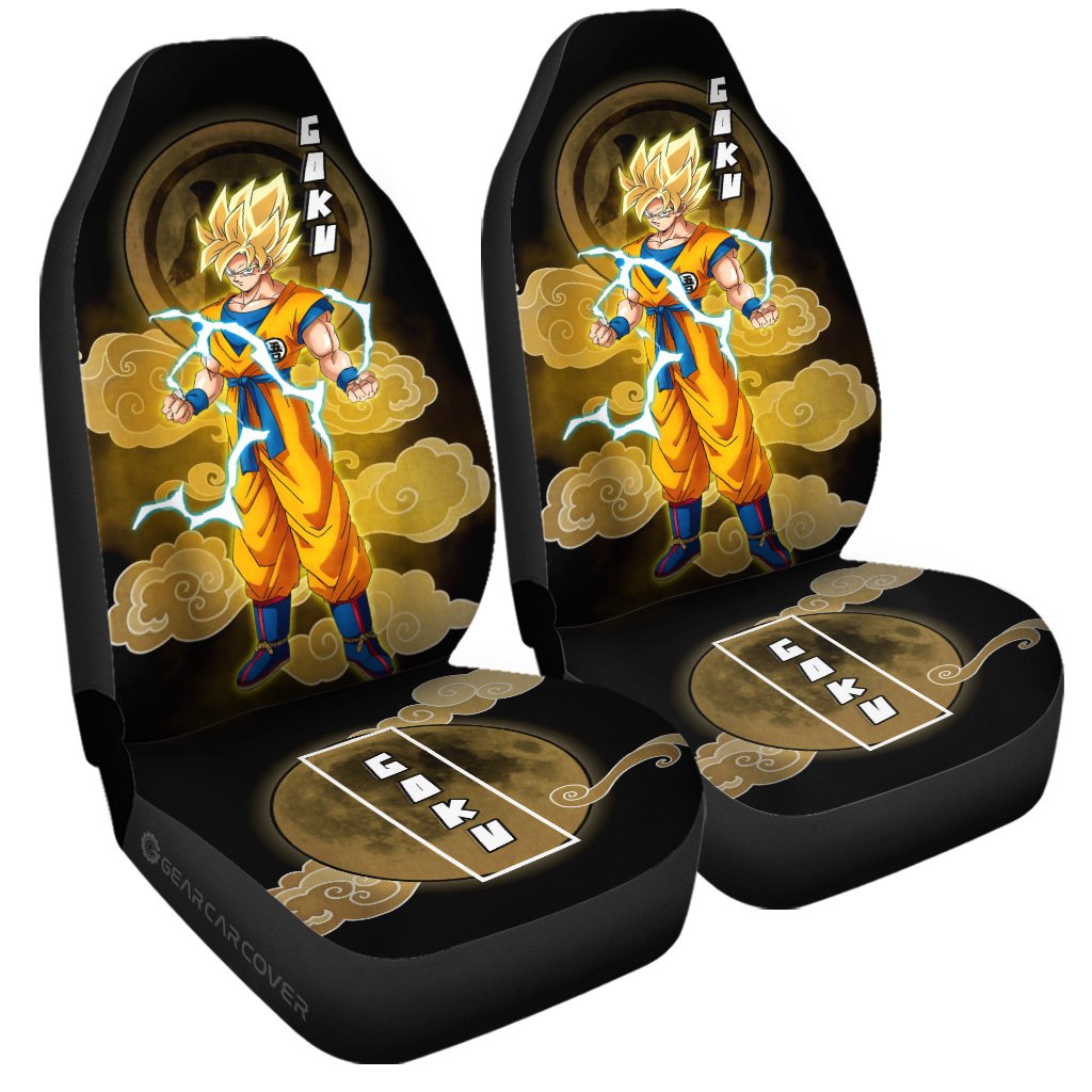 Goku SSJ Car Seat Covers Custom Anime Dragon Ball Car Accessories - Gearcarcover - 3