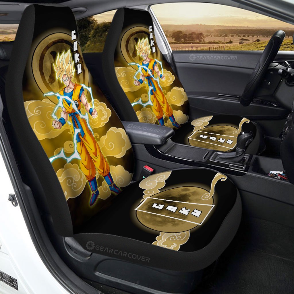 Goku SSJ Car Seat Covers Custom Anime Dragon Ball Car Accessories - Gearcarcover - 1